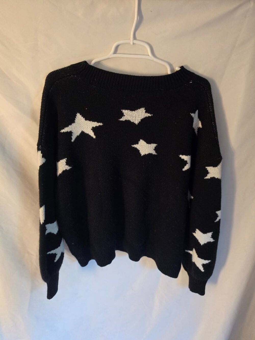 Black Sweater With White Stars